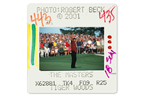 Tiger Woods Print: 18 green 2001 Masters